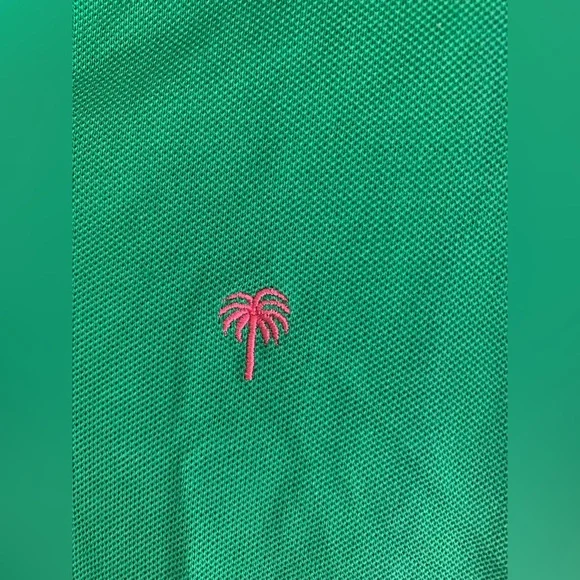 Vintage Lilly Pulitzer Girls Polo Shirt Size M Green Pima Cotton Blend Button - Picture 3 of 9